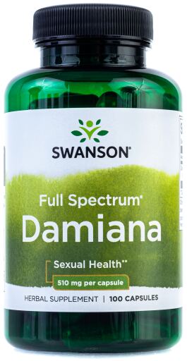 Damiana 510 mg 100 Capsules