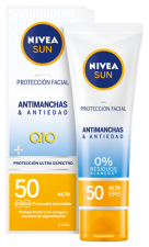 Sun Anti-stain &amp; Anti-aging UV Facial Protection Q10 SPF 50+ 50 ml