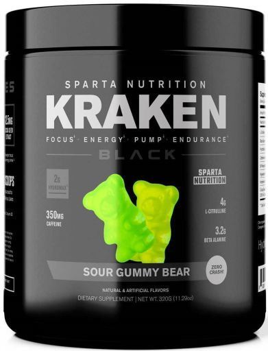 Kraken Black Sour Gummy Bear 320 gr