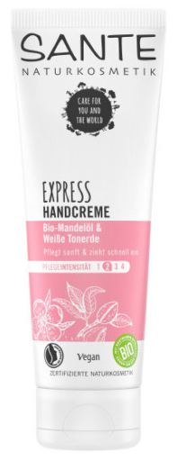 Express Hand Cream Sensitive Organic Almonds &amp; White Clay 75 ml