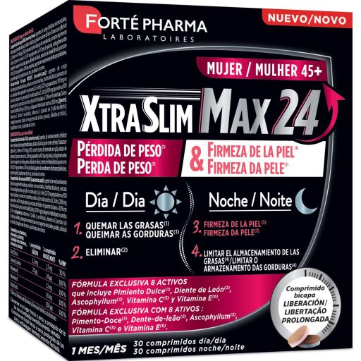 Xtraslim Max 24 45+ 60 Tablets